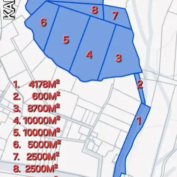 Dijual 5,5978 Ha. Jl. Nusa Dua Selatan Gayang Sari Pantai Pandawa Kutuh Kuta Selatan