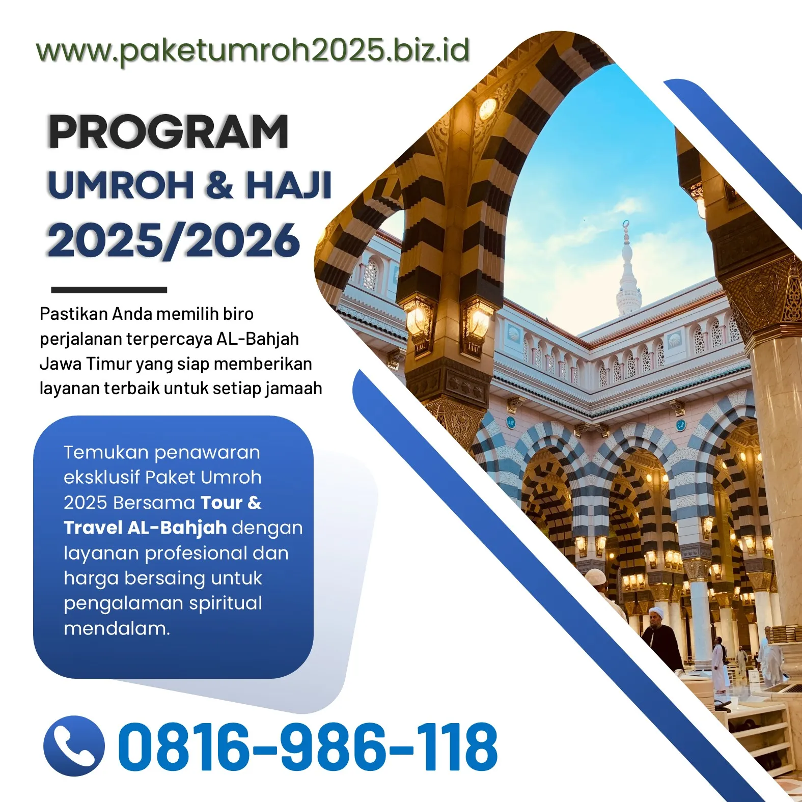 Travel Umroh Akhir Tahun 2025 Ngajum Malang Bersama AL Bahjah