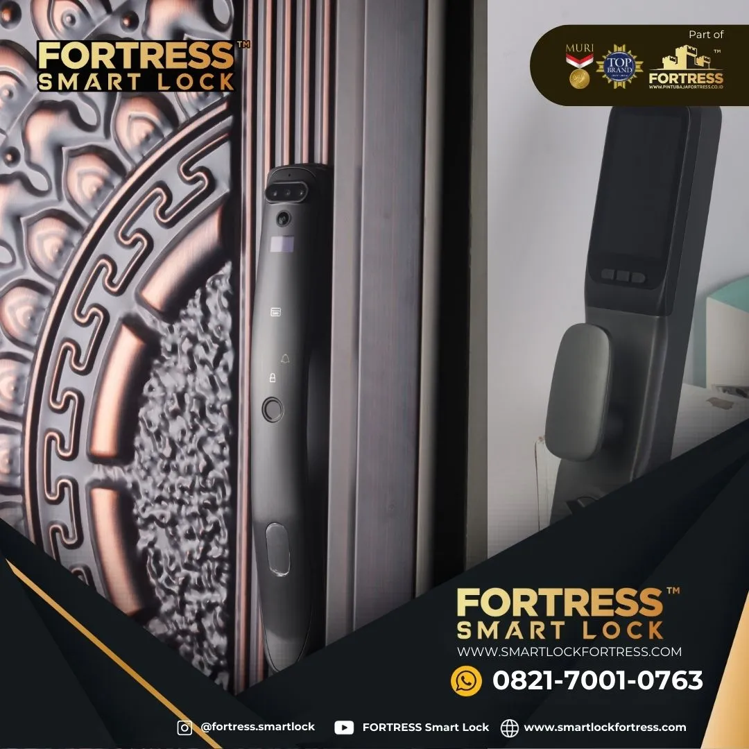 (FORTRESS) Smart Door Lock Mechanical Key Di Palu