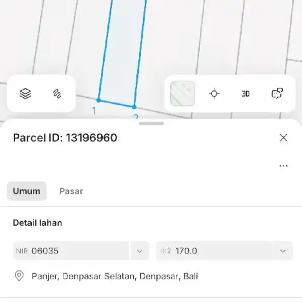 Tanah 1,7 are, Jl. Tukad Banyupoh Watu Renggong Panjer Sesetan Denpasar