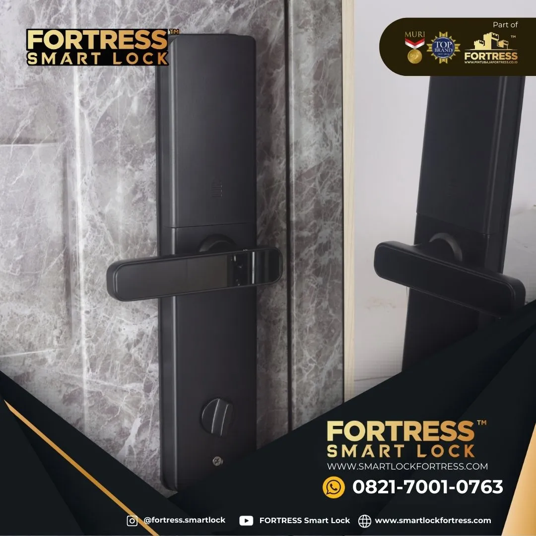 (FORTRESS) Smart Lock Door Face Id Unlock Di Palu