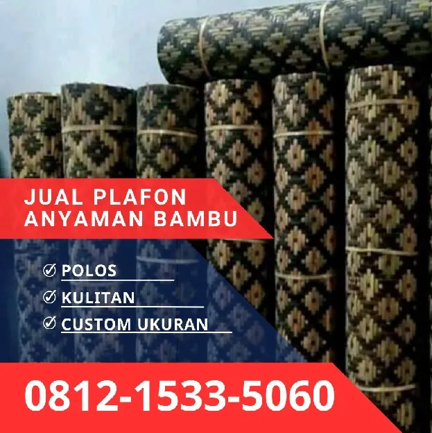 Jual Plafon Anyaman Bambu Bilik Kota Tasikmalaya 0812,1533,5060