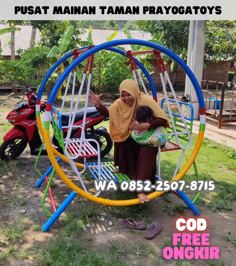 Pusatnya ayunan anak dari besi holo Dan mainan untuk paud Jasinga Bogor