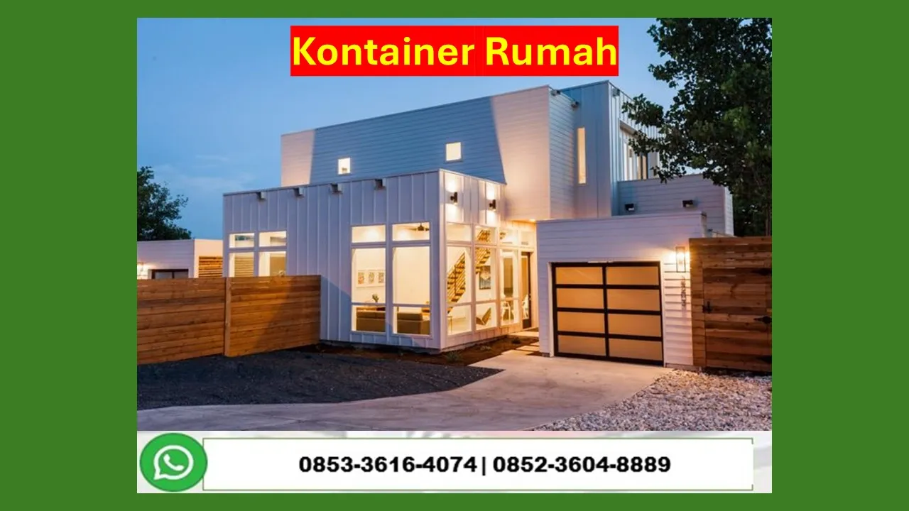 Kontraktor Jasa Pembuatan Rumah Kontainer Baru 20 Feet Minimalis Mempawah