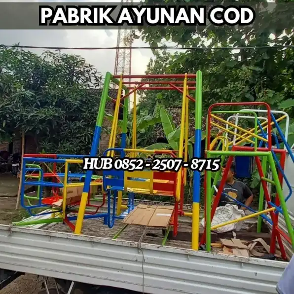 Hub 0852-2507-8715 PRODUKSI !! ayunan besi klasik Dan mainan playground outdoor Kec Paguyangan Brebes Bayar COD Free Ongkir