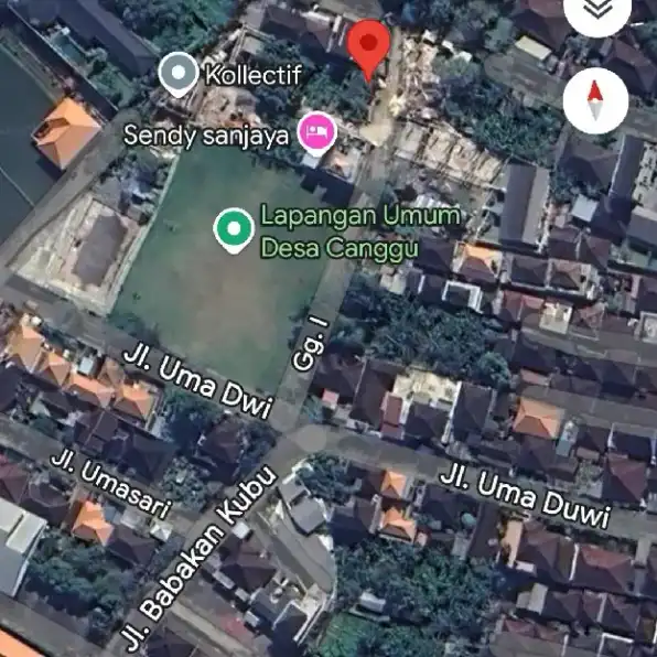 Dijual 1,75 are, Jl. Uma Dwi Babakan Kubu Padang Tawang Utara Lap. Umum Canggu Kuta Utara