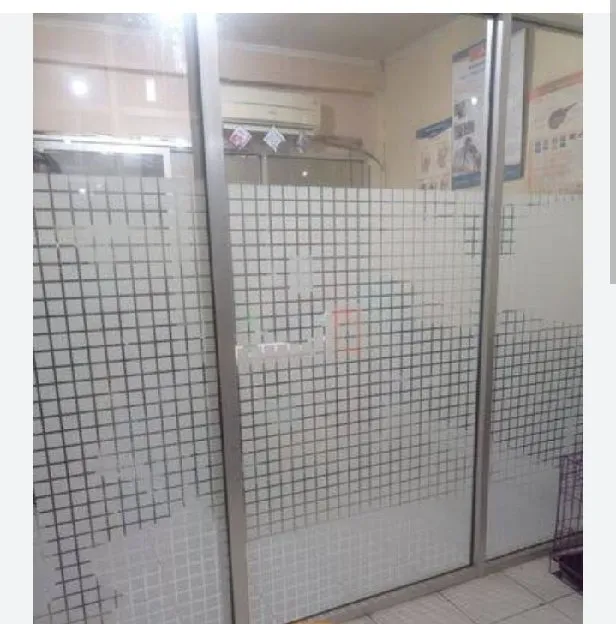 kaca film sandblast  rumah