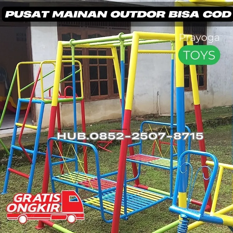Inspirasi ayunan besi bulat Dan mainan outdoor untuk tk Kec Karanganyar Ngawi