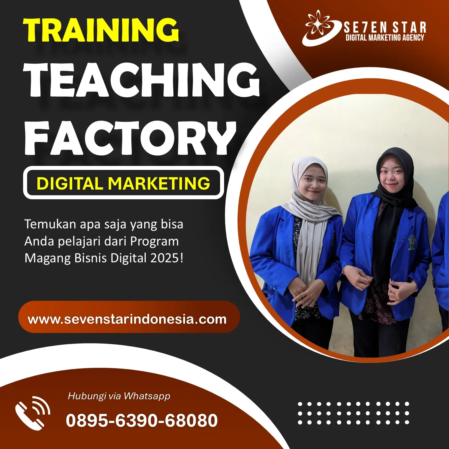 Hub 0895-6390-68080, Magang SMK Jurusan MPLB di Malang