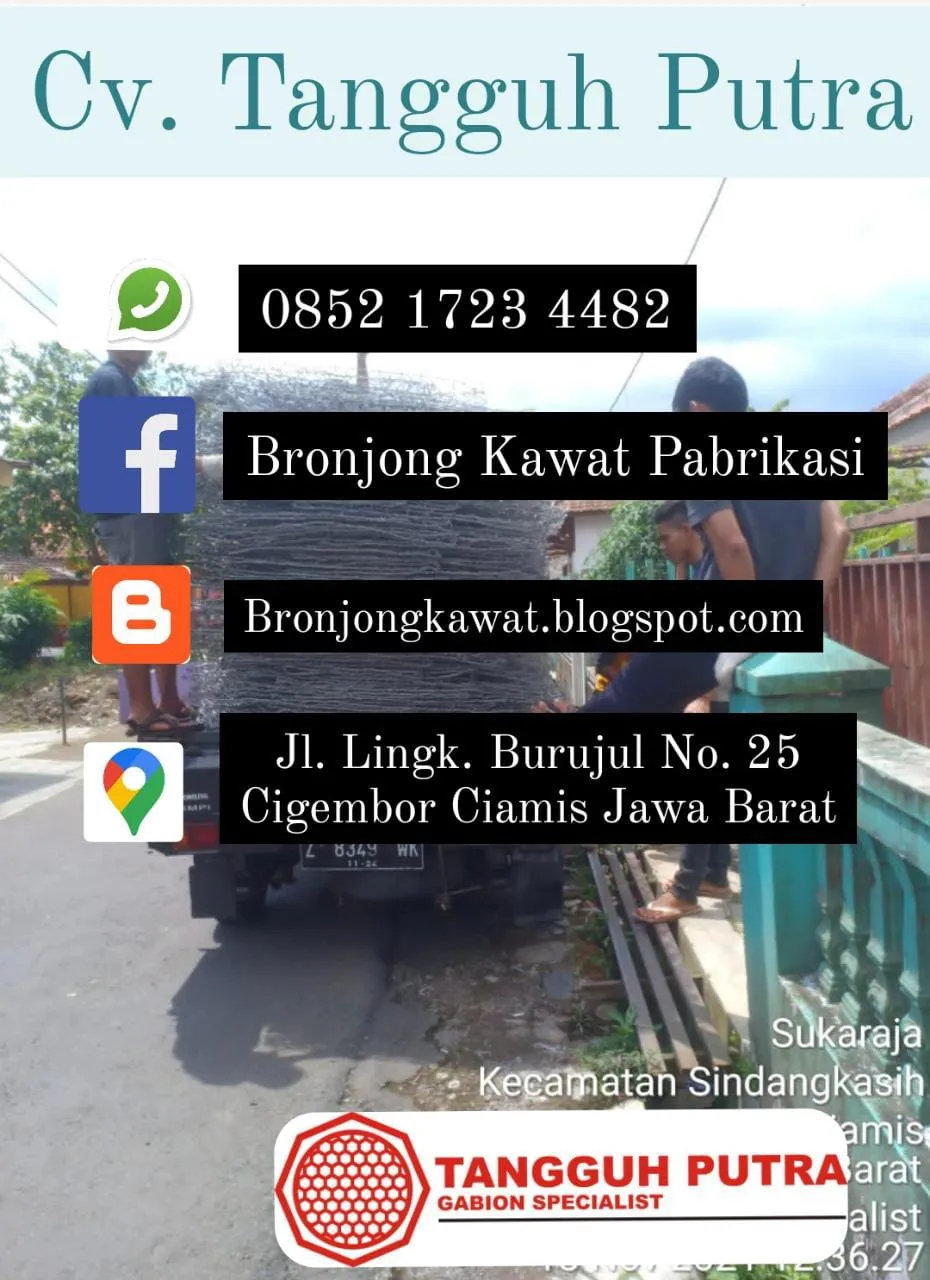 Termurah !!! Pabrik Bronjong Kawat Manual di Durai, Karimun