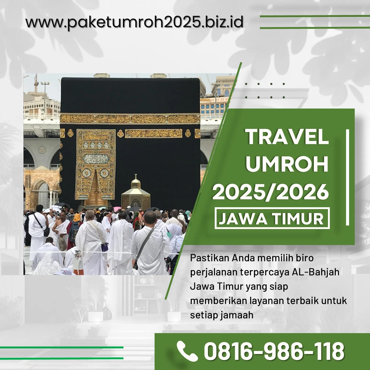 Travel Umroh Ramadhan 2025 Sukun Malang – AL Bahjah, Berkah & Nyaman!