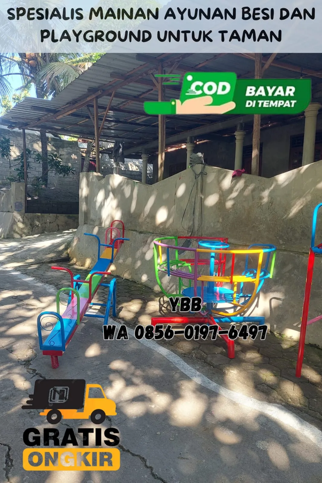 TERLENGKAP Produsen Playground outdoor dan Ayunan Besi Model Bulat untuk taman Bisa riques di Boyolali
