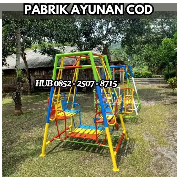 Hub 0852-2507-8715 DIJAMIN AMAN ! ayunan besi bulat besar Dan mainan playground Kec Tanah Sareal Bogor Bayar COD Free Ongkir