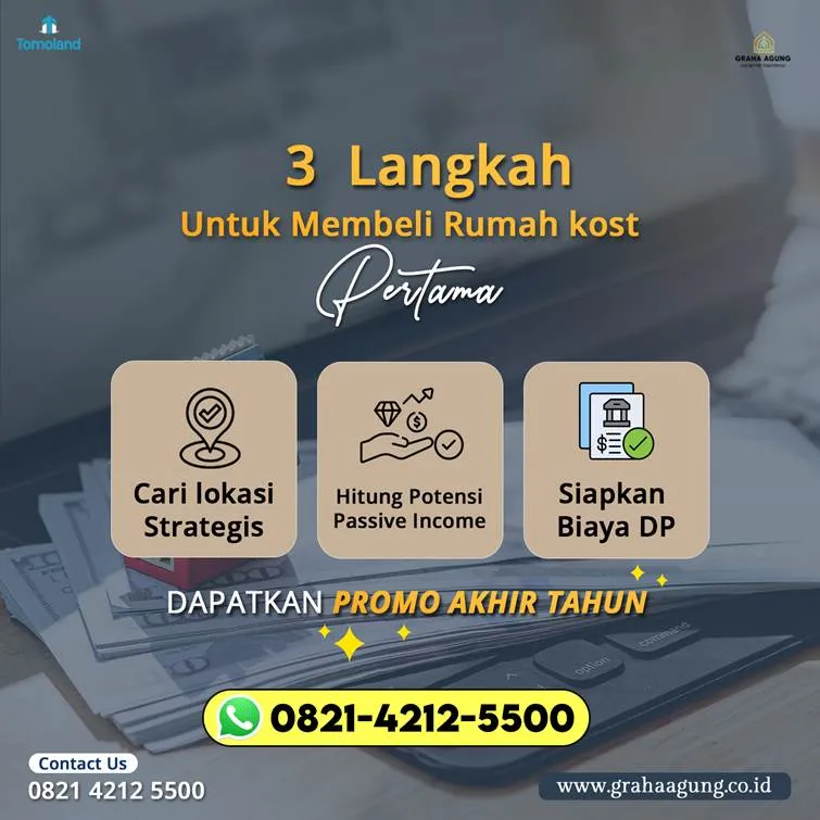 STRATEGIS T821-4212-5500 Rumah Dijual Graha Agung Malang