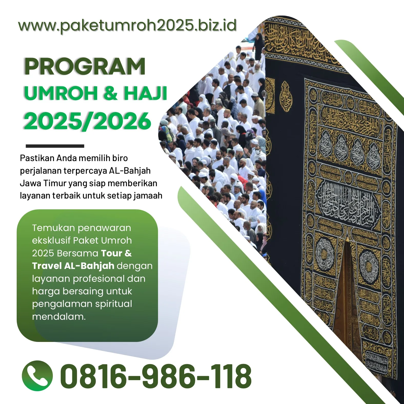Travel Umroh Akhir Tahun 2025 di Kalipare Malang Bersama AL Bahjah