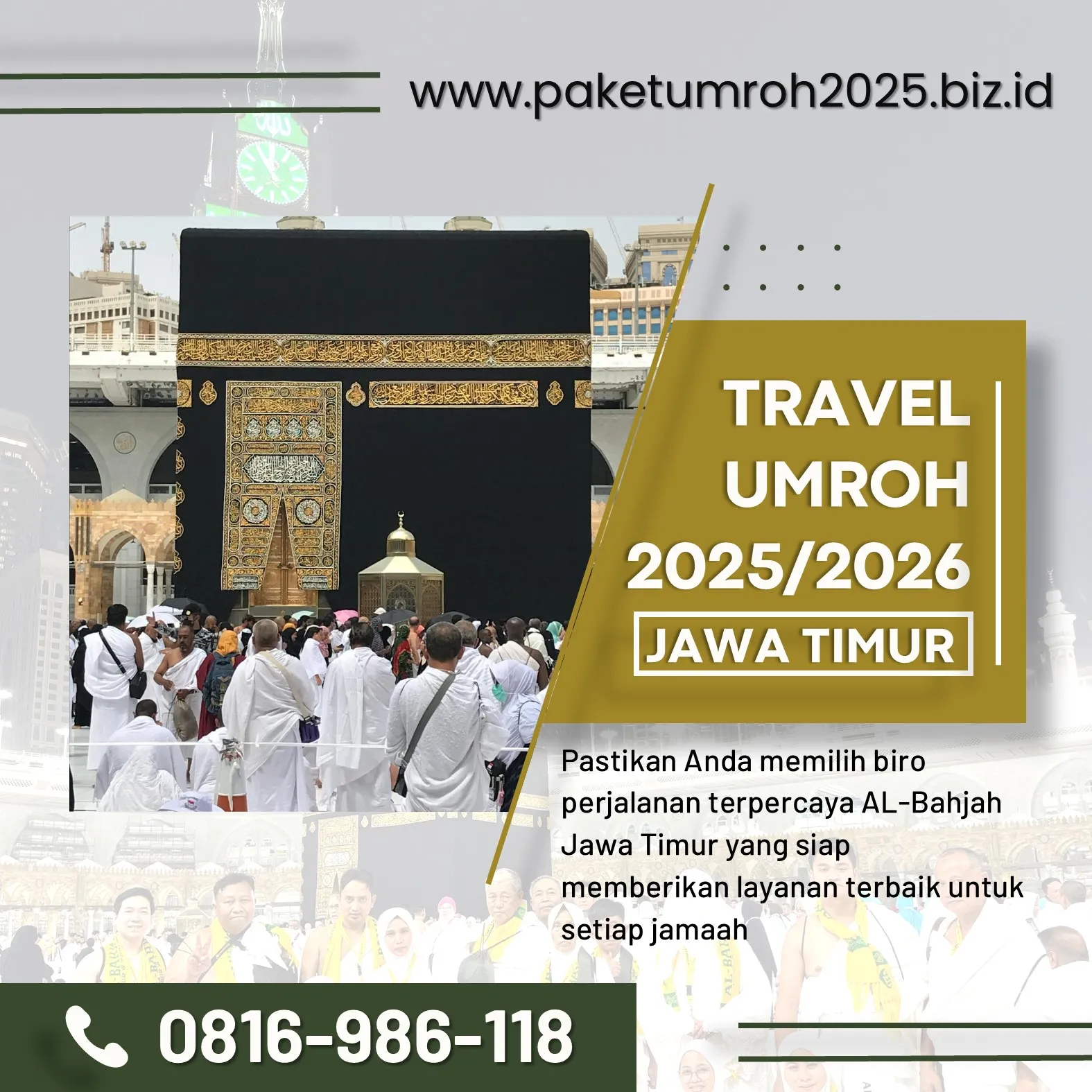 Travel Umroh Eksklusif 2025 Wonosari Malang – AL Bahjah, Layanan Terbaik!