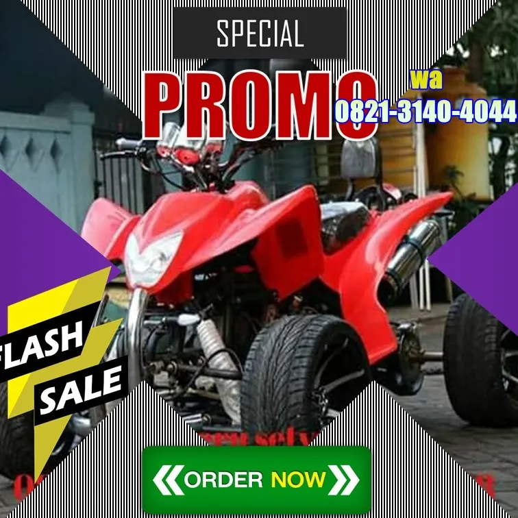 DISTRIBUTOR AGEN MOTOR ATV 150 CC sport ceper baru bukan bekas terdekat SIAP KIRIM  JOMBANG PETERONGAN