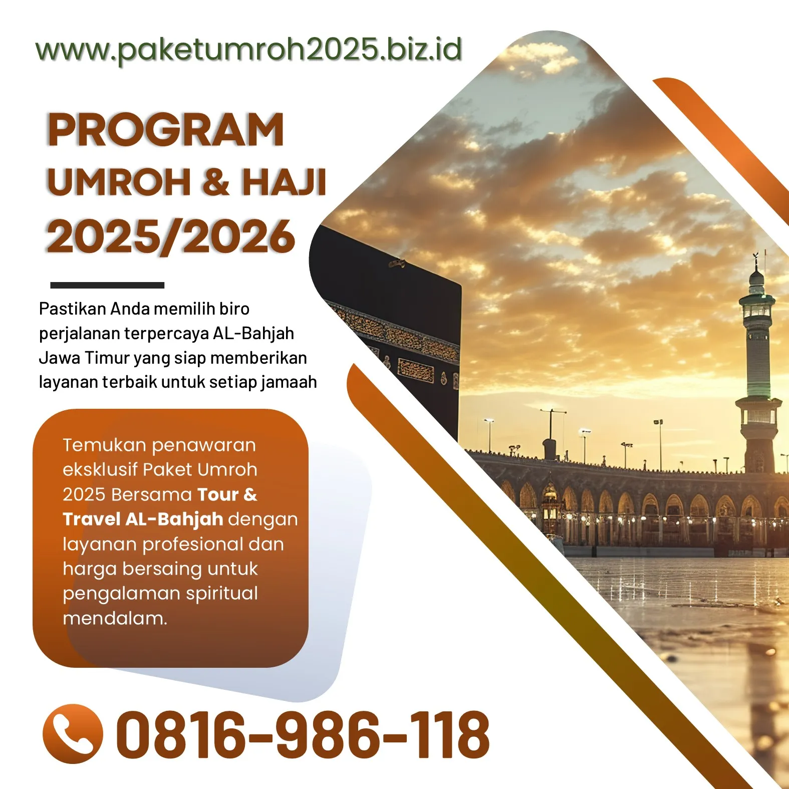 Travel Umroh Akhir Tahun 2025 Ngajum Malang Bersama AL Bahjah