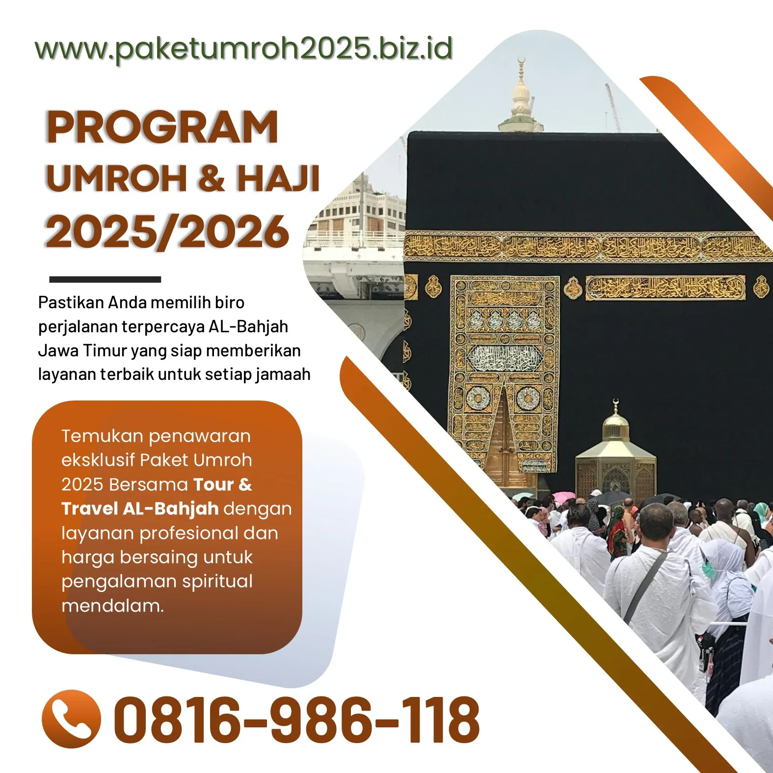Travel Umroh Akhir Tahun 2025 Lawang Malang Bersama AL Bahjah