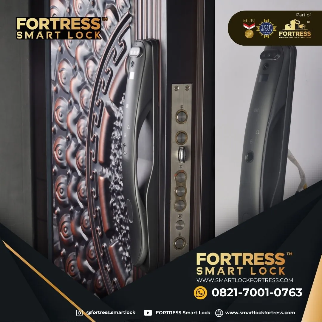 (FORTRESS) Kunci Pintu Smartlock 2 Pintu Di Palu