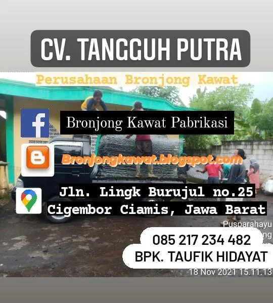 Murah !!! 085217234482, Pabrik Bronjong Kawat SNI di Pujon, Malang