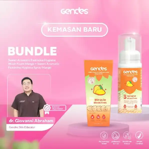 PROMO BUNDLING LIVE GENDES || PAKET 1 SPRAY + 1 FOAM BEBAS VARIAN