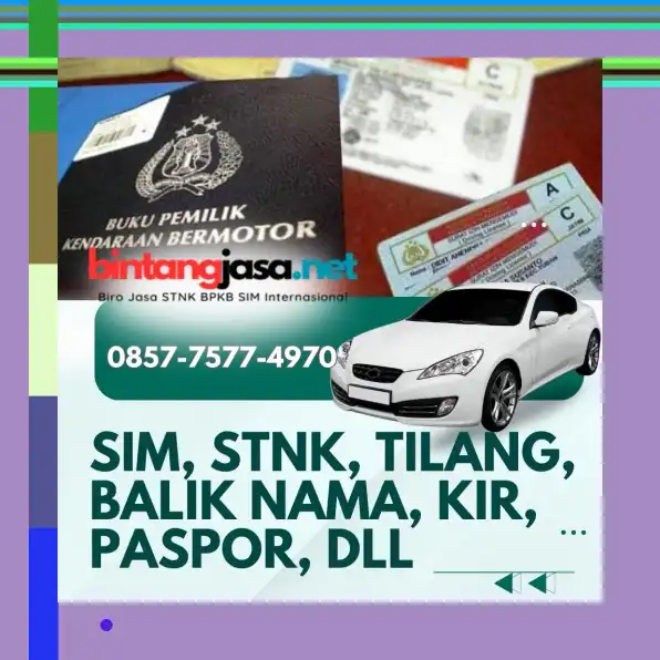 0857-7577-4970 Biro Jasa SIM Internasional Jakarta Timur Bayar Setelah Selesai