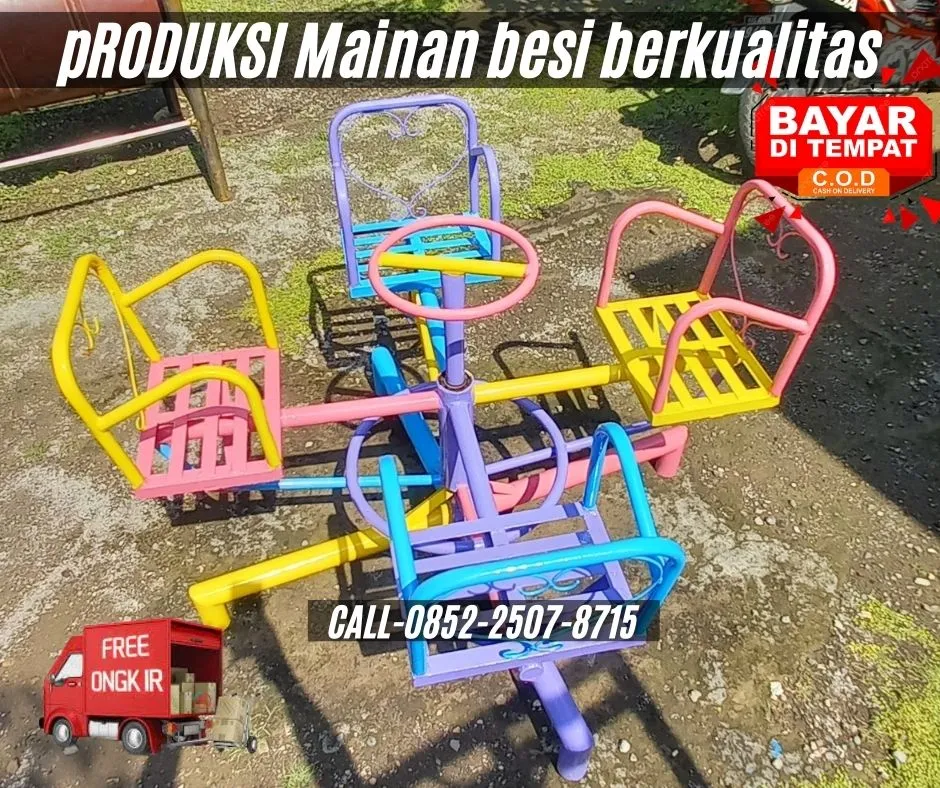 Contoh Ayunan Besi Custom Dan Perosotan Anak Kec Jrengik Sampang