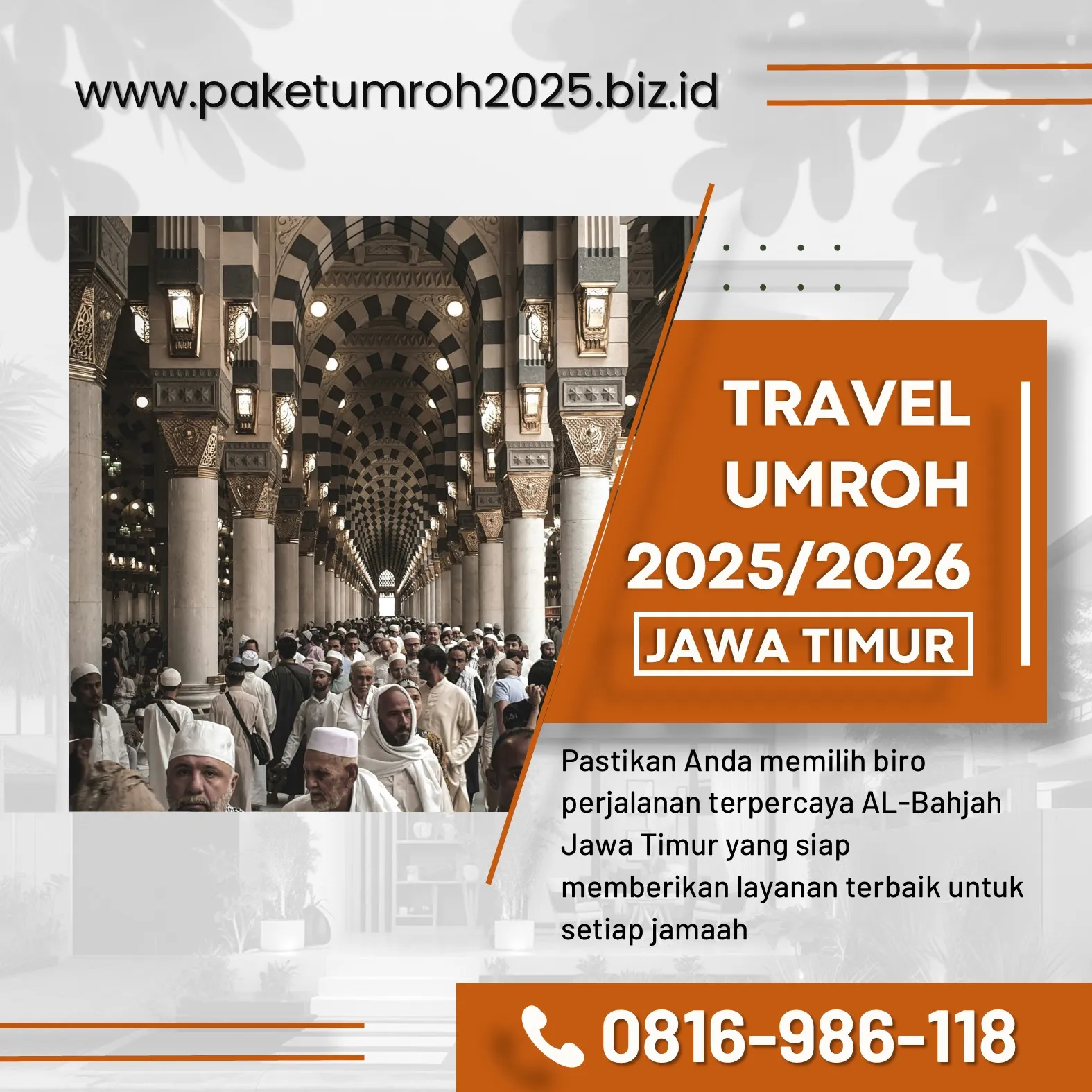 Travel Umroh 2025 Prambon Sidoarjo AL Bahjah