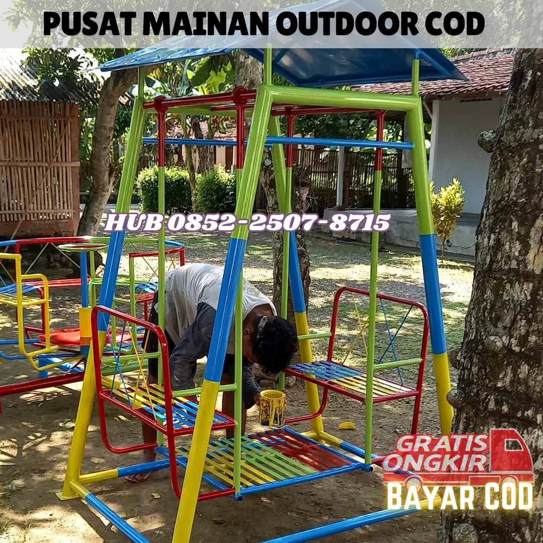 Desain model ayunan besi Pas Untuk Taman Rumah Estetik Kec Karas Magetan