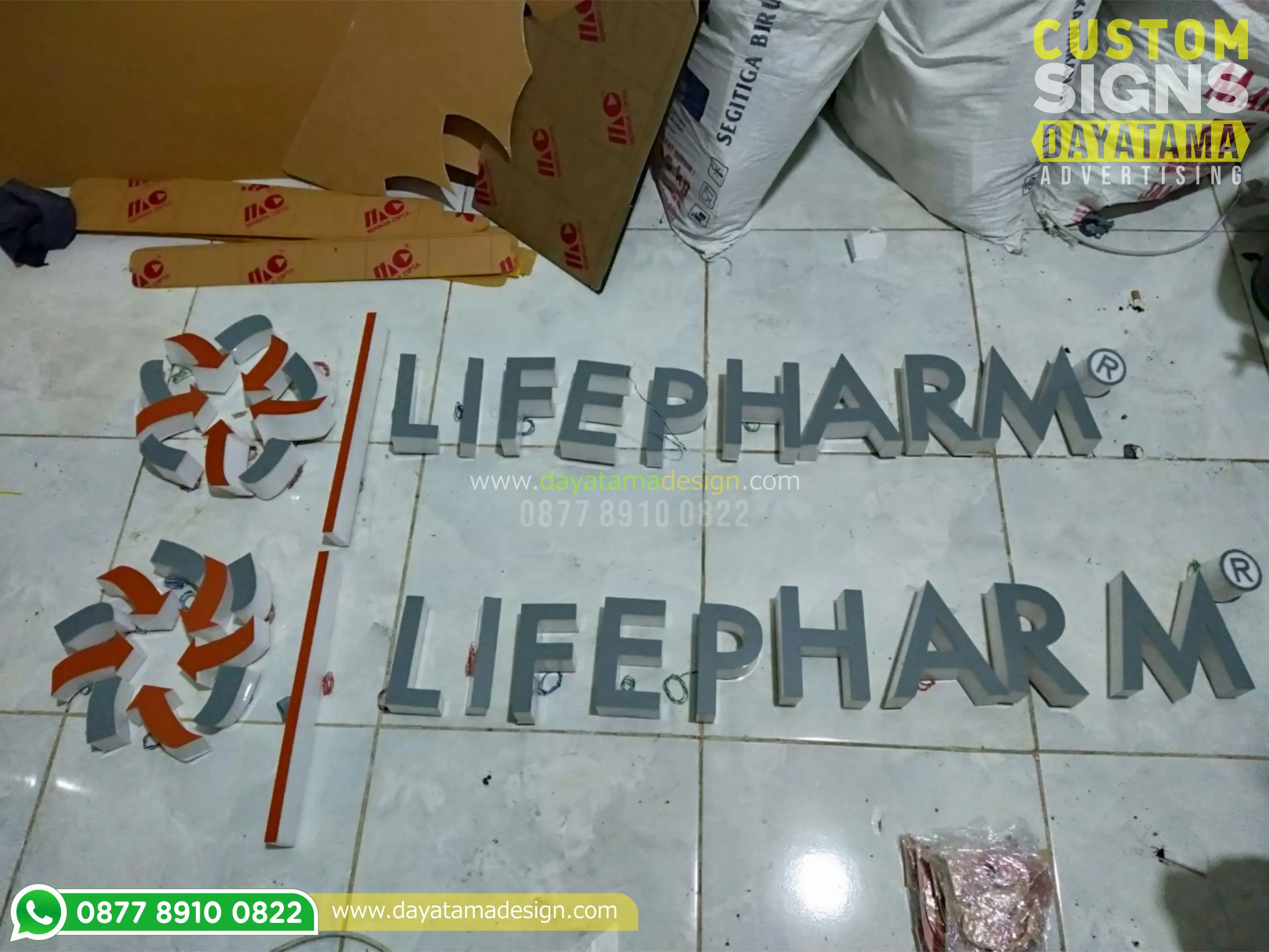LED Huruf Timbul Akrilik Terdekat dan Termurah
