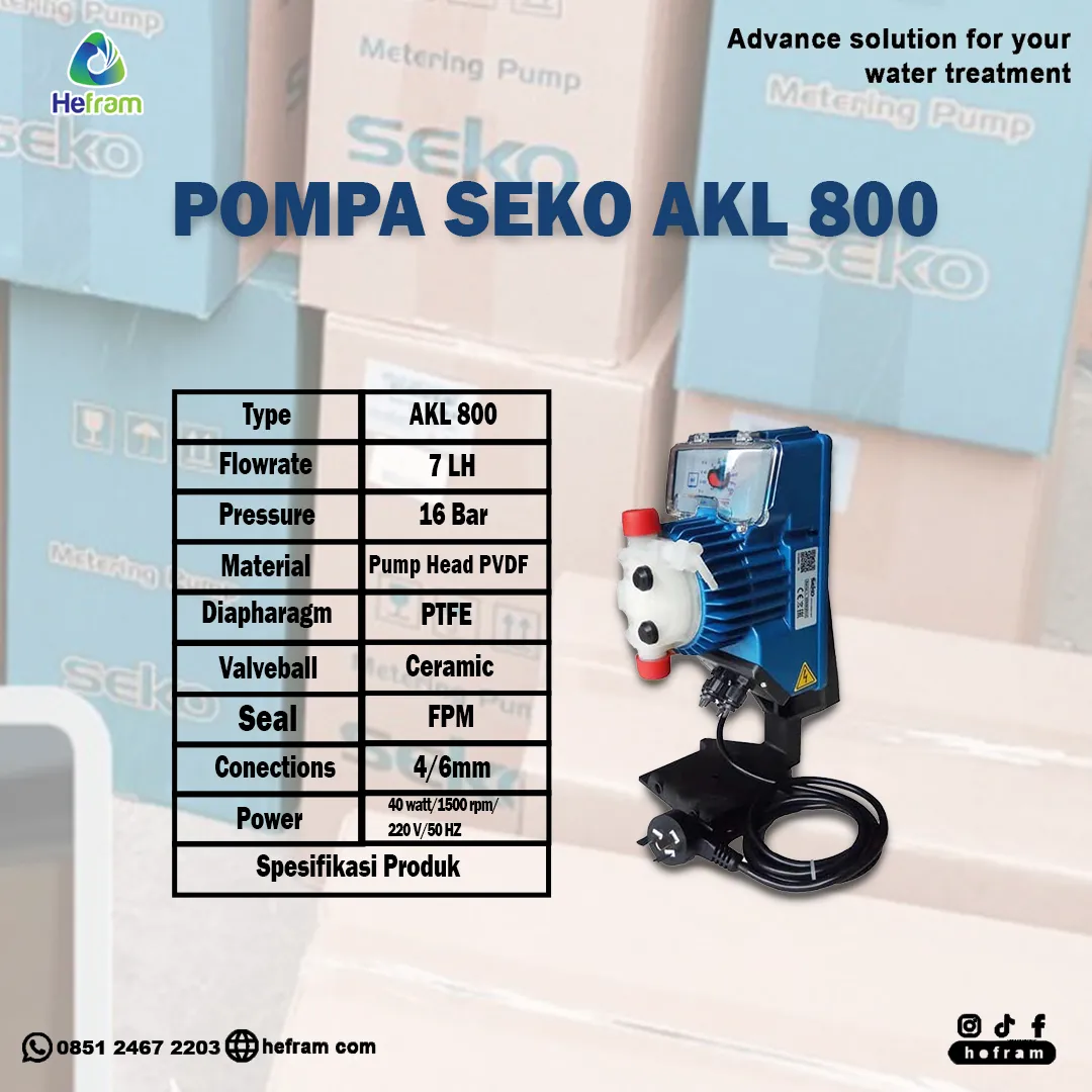 Dosing Pump Seko kimia pompa chemichal KOSMO MM2H157GDC4000