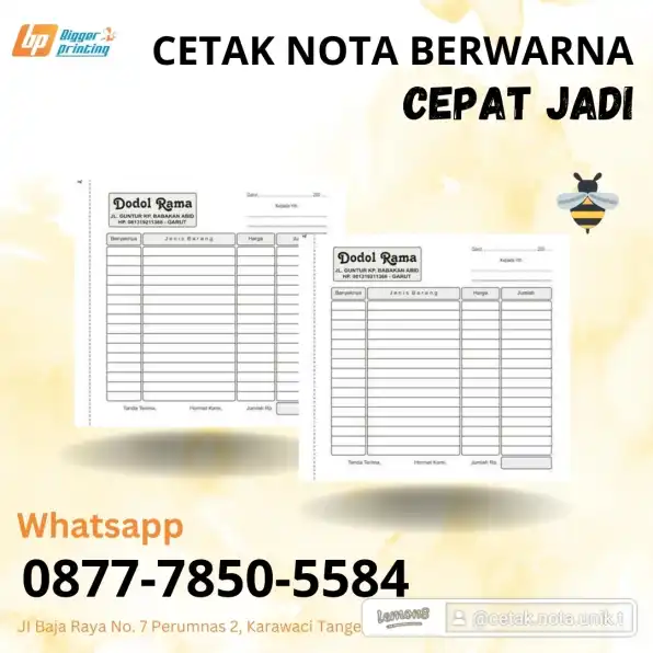 Cetak Nota Berwarna 2