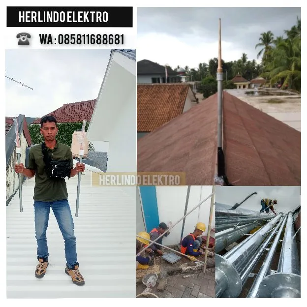 Toko pemasangan penangkal petir konvensional & Radius Murah Berkualitas