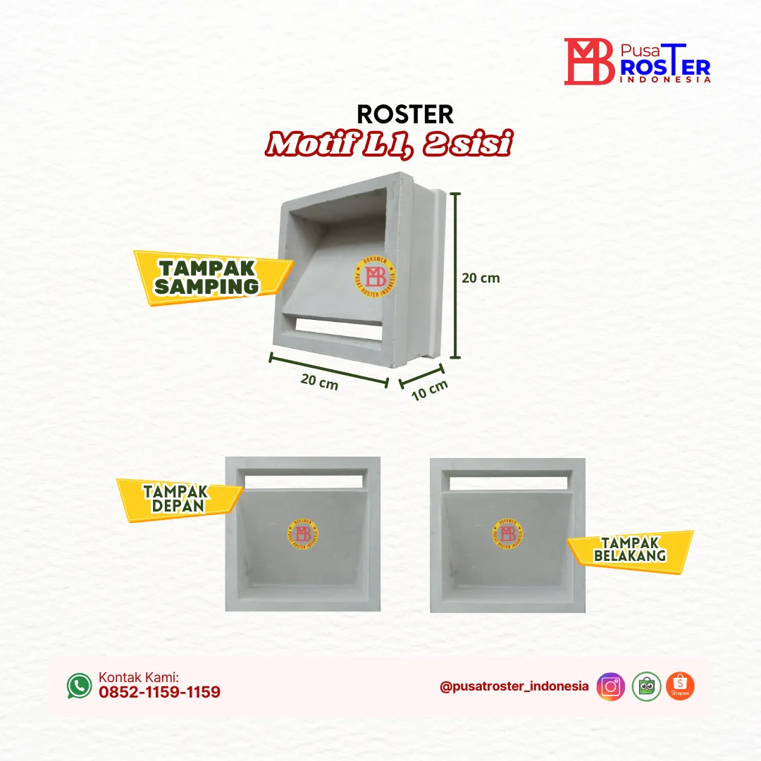 Roster L1 Dua Muka Teras Rumah