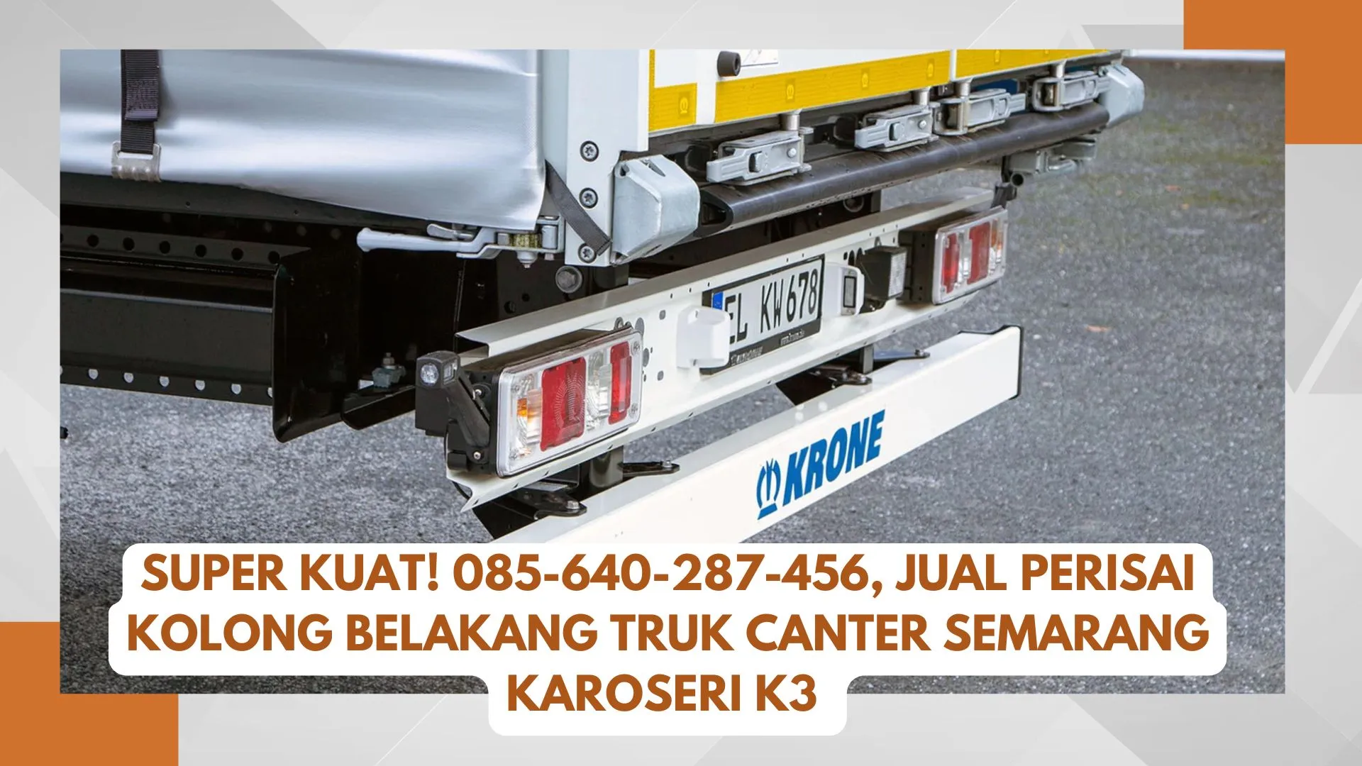 Anti Benturan! , Jual Perisai Kolong Belakang Truk Dutro Semarang Karoseri K3