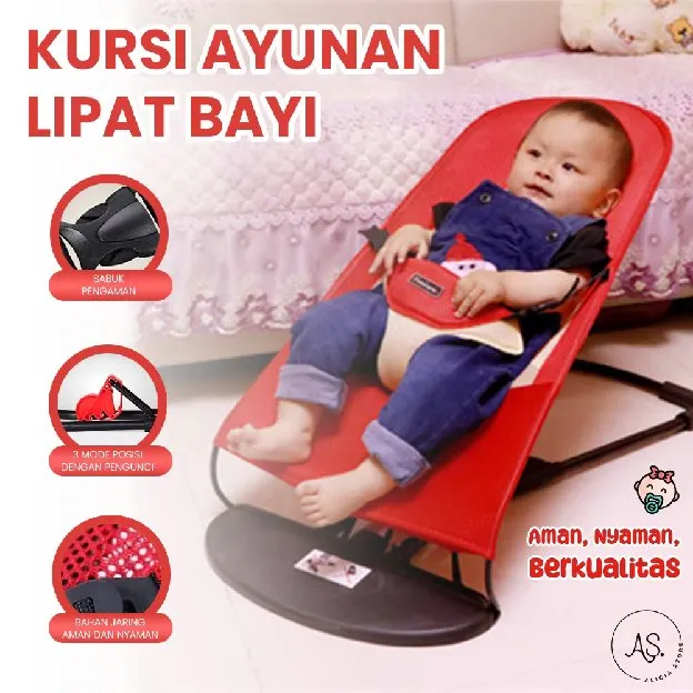 Kursi Ayunan Bayi Lipat Bayi Bouncer Tempat Tidur Bayi Goyang