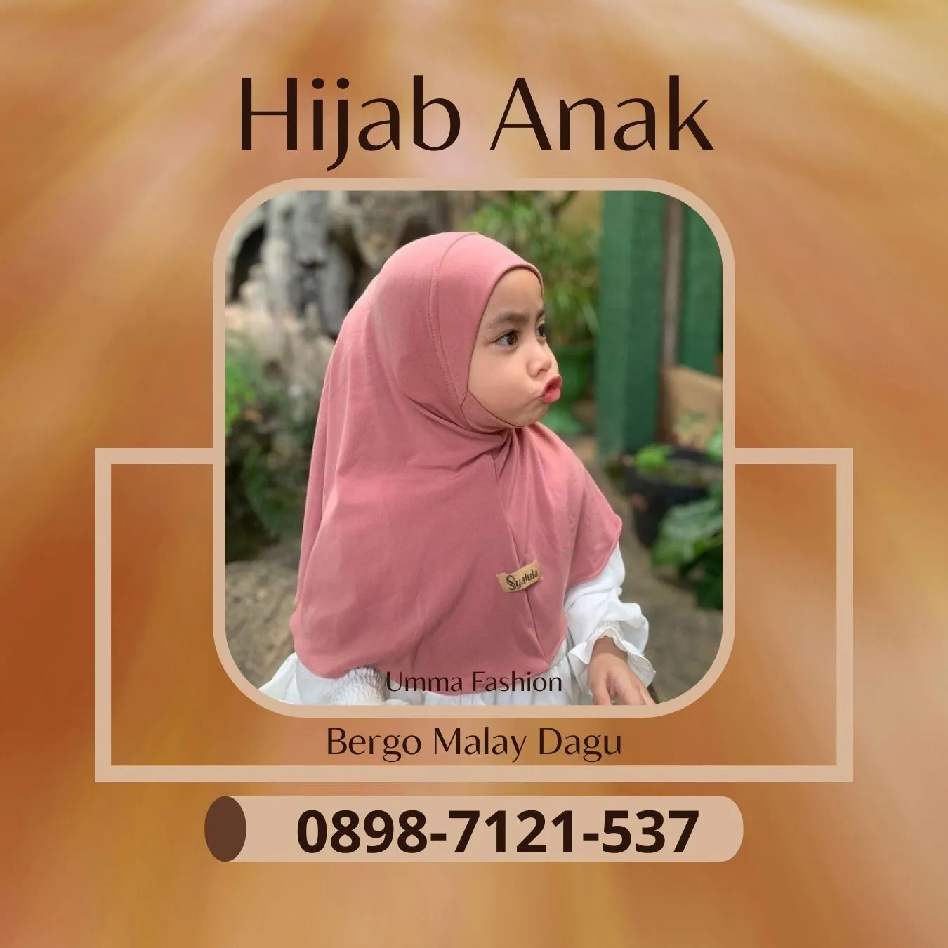 Kerudung Anak Bertopi |Umma Fashion| di Babakan Bandung