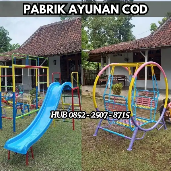 Hub 0852-2507-8715 TERMURAH !! ayunan besi kotak Dan mainan fiberglass Kec Ngawen Blora Bayar COD Free Ongkir