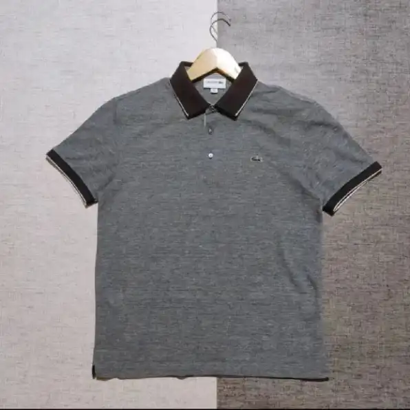 Kaos polo shirt Lacoste Grey colour Size M