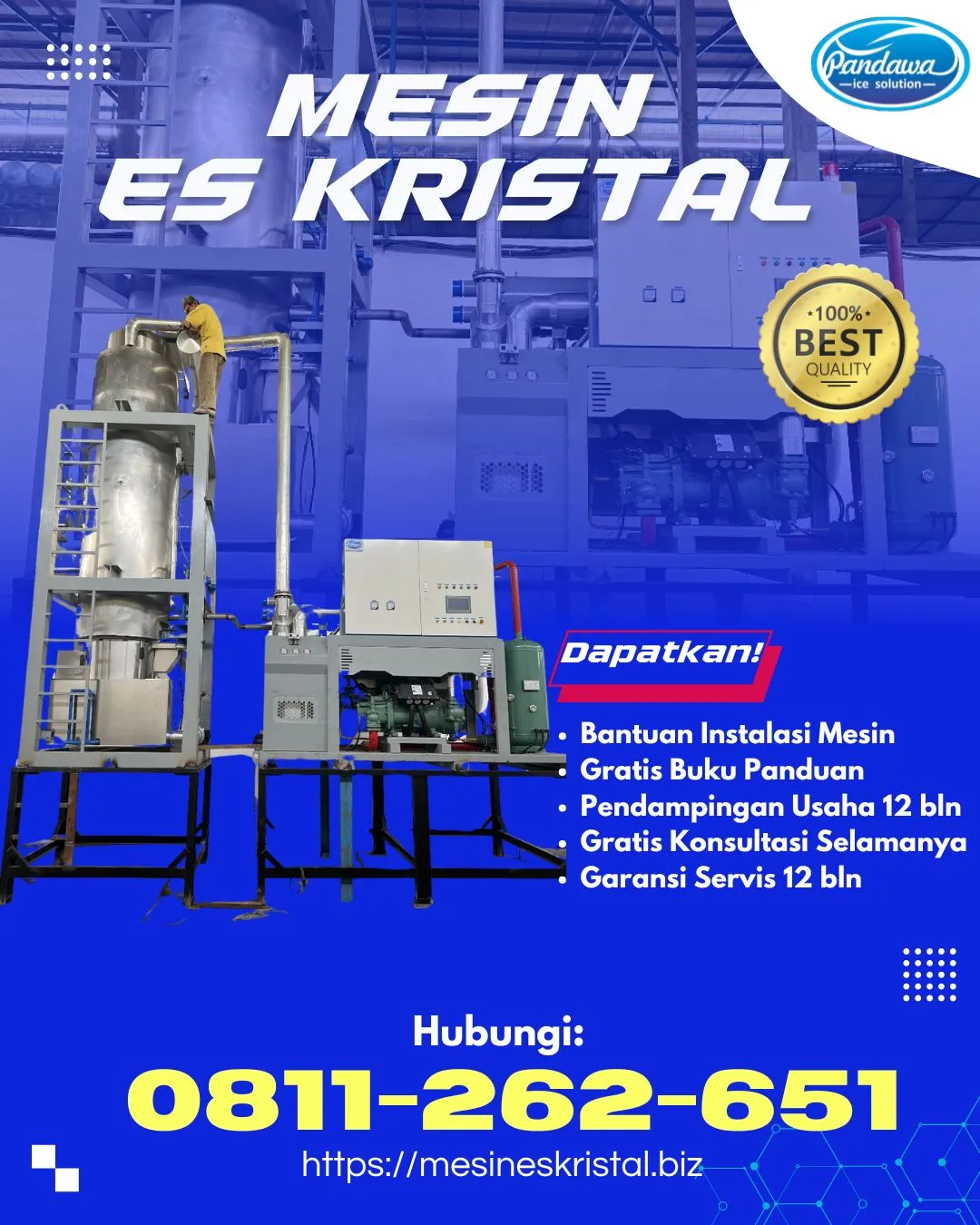 MESIN ES KRISTAL 1 TON BANGGAI KEPULAUAN, SULTENG