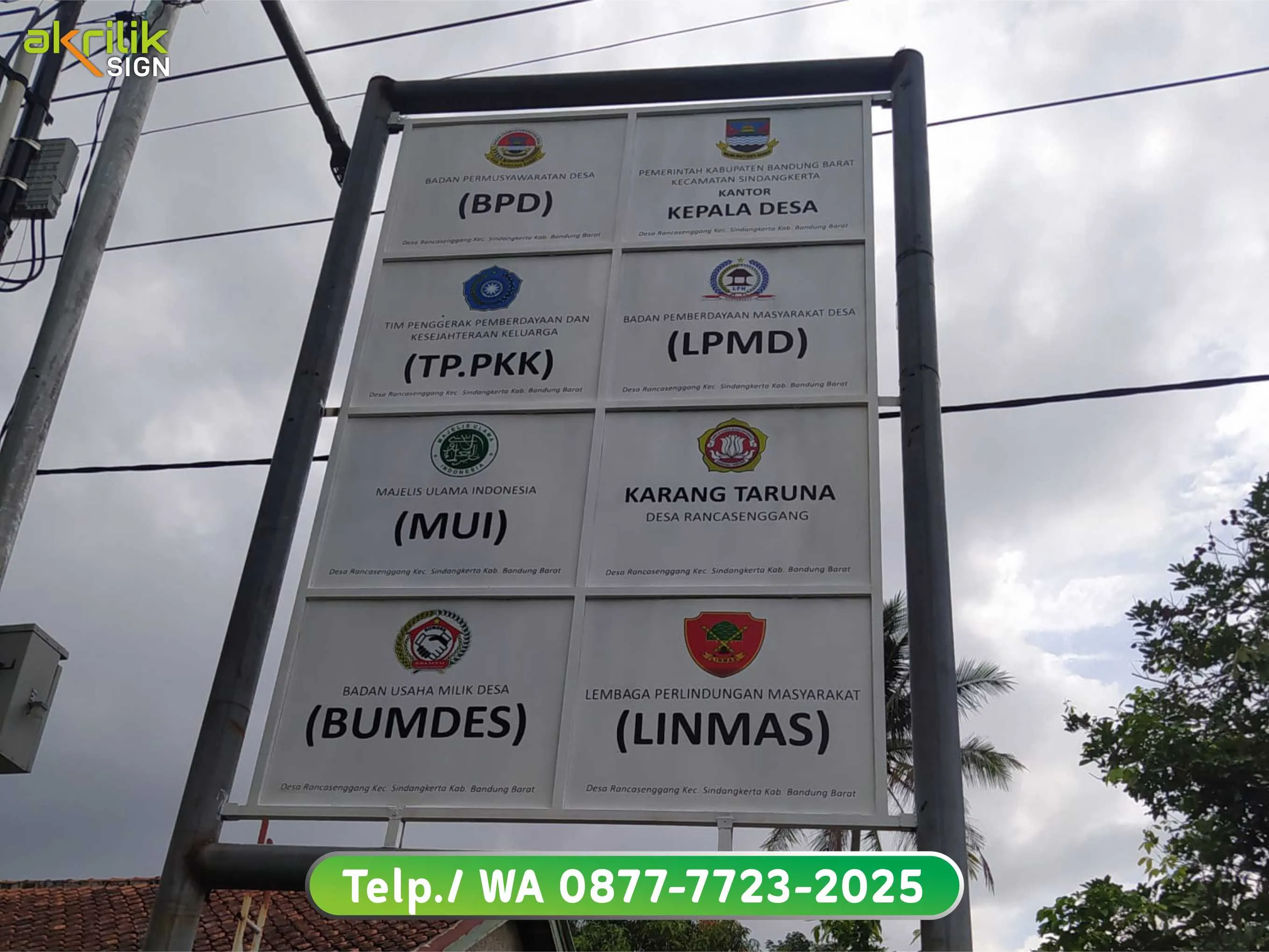 Plang Nama Kantor Kelurahan