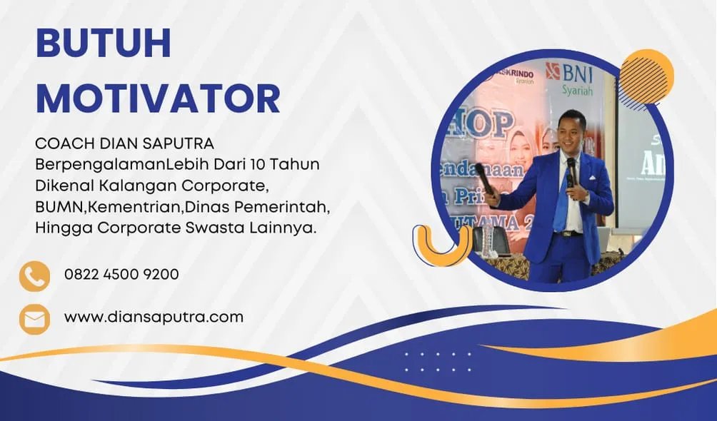 Motivator Jombang, Terpercaya & Solutif, Dian Saputra
