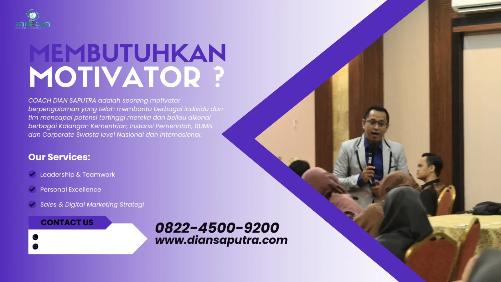 Trainer Leadership Cilacap, Terpercaya & Solutif, Dian Saputra