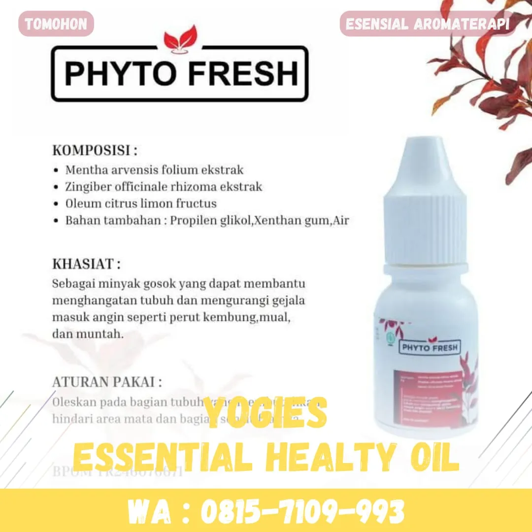 Phyto Fresh Kota Bitung, Minyak Esensial Untuk Telinga