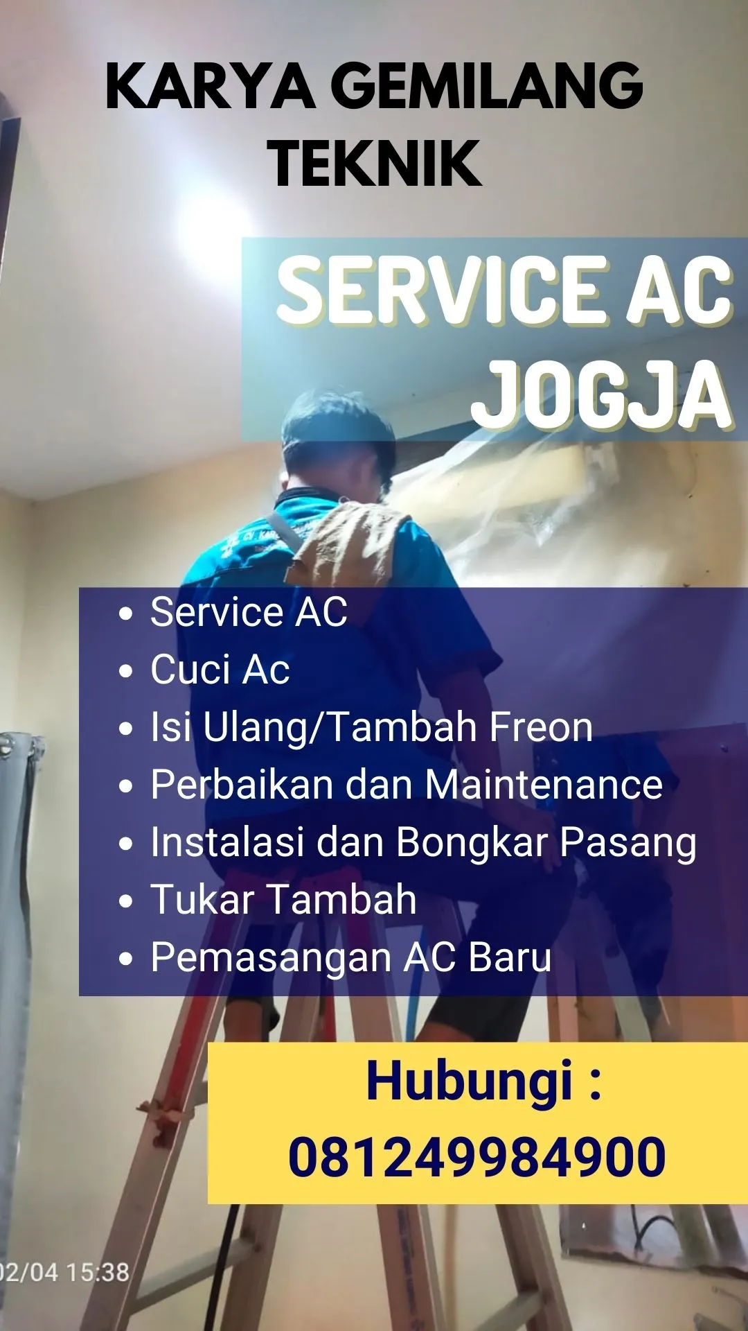 Service AC, Cuci AC, Pasang AC di Pituruh Purworejo