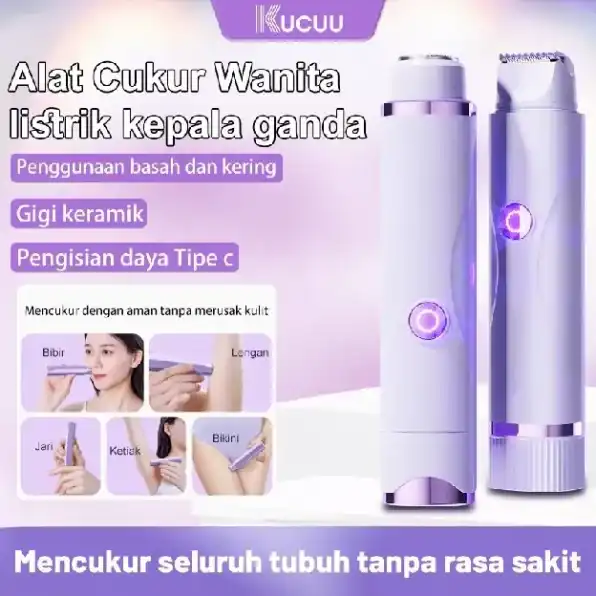 【NEW】KUCUU Alat Cukur Wanita Alat cukur bulu kemaluan Mini Epilator Shaver Hair Pencukur Bulu Ketiak