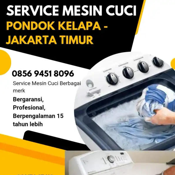 Jasa Service Mesin Cuci Daerah Pondok Kelapa Jakarta Timur 0856 9451 8096