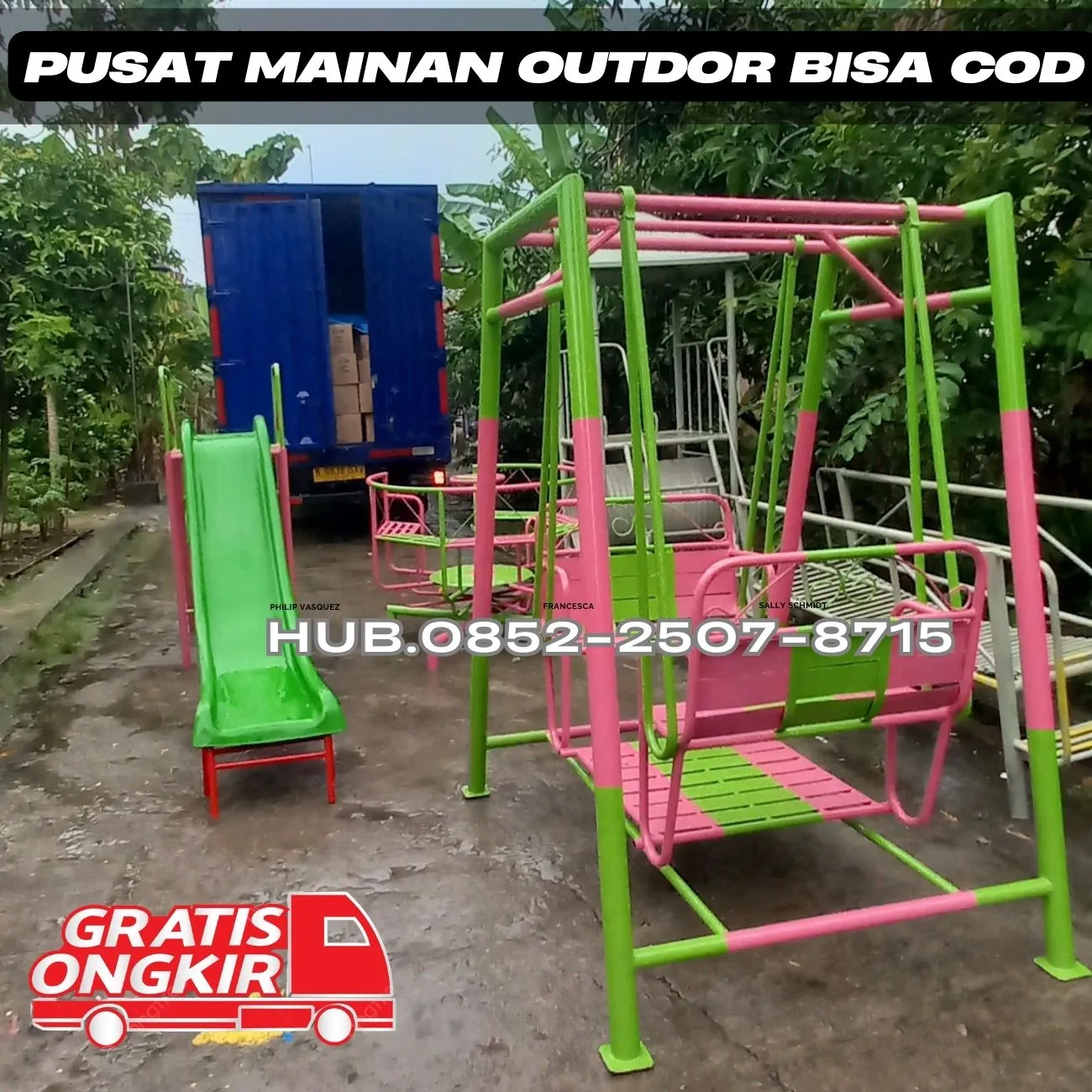 Contoh Ayunan Besi Custom Dan Perosotan Anak Kec Kedopok Kota Probolinggo