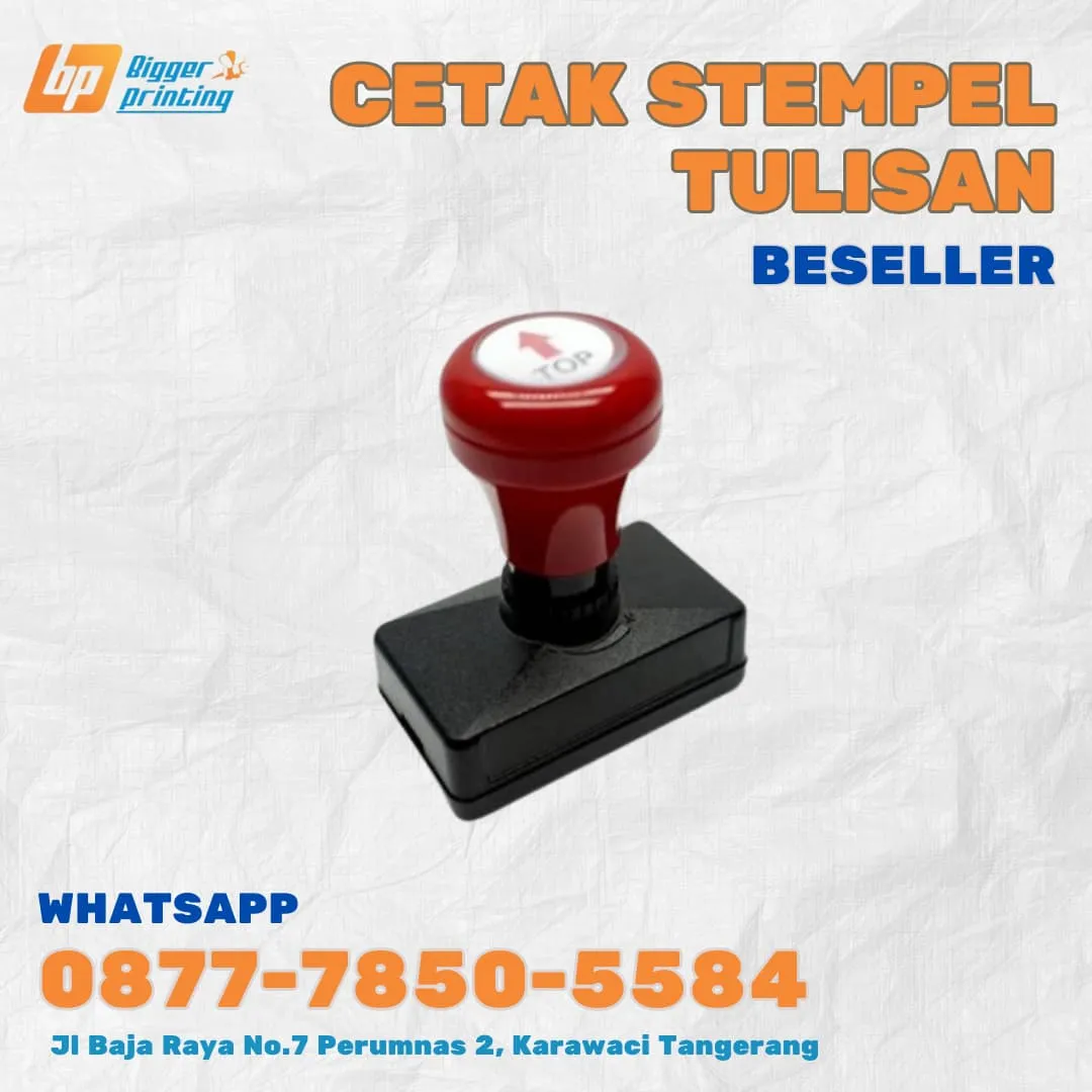 JASA MEMBUAT STEMPEL TULISAN